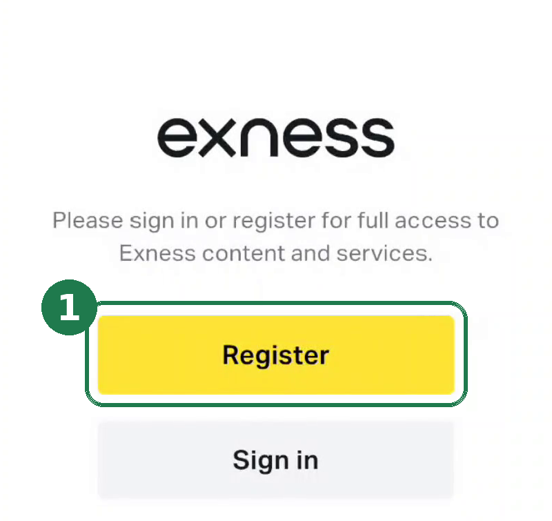 ① Tap “Register”.